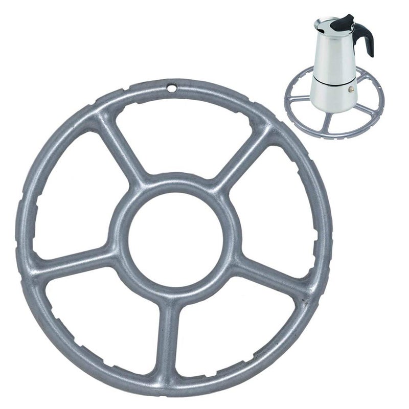 ToSSme Multi-Function Gas Ring Reducer Trivets Stove Top Hob Cooker Heat Simmer Coffee Pots 6-Inch Alloy - Image 1