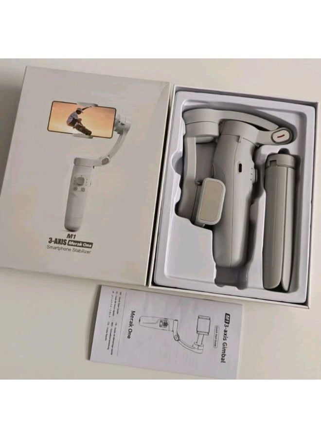 MHR 3-Axis Smartphone Gimbal Stabilizer, Handheld Anti-Shake Video Stabilizer with Face Tracking, Object Tracking & Gesture Control for Vlogging, YouTube & Travel - Image 1