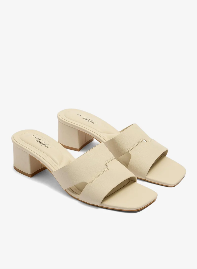 ماتلان Stone Mule Block Heels