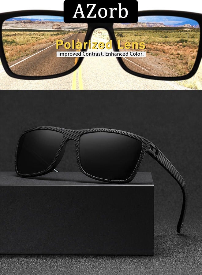 AZorb Polarized Men's Sunglasses Classic Designer TR90 Frame Sun Glasses for Men Women Sports Sunglasses UV400 Protection Shades for Driving Outdoor Travle - Image 3