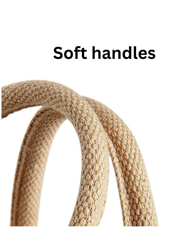 Pearl Coast EcoChic Jute Tote Bags | Pack of 6 | Durable, Stylish & Reusable - Image 4