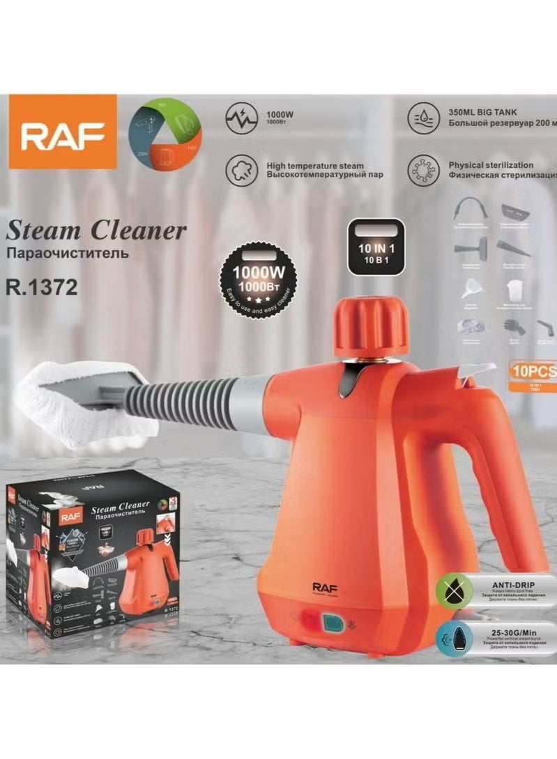 RAF Portable Steam Cleaner for Floors, Upholstery, and Grout - 7-Piece Set - Image 4