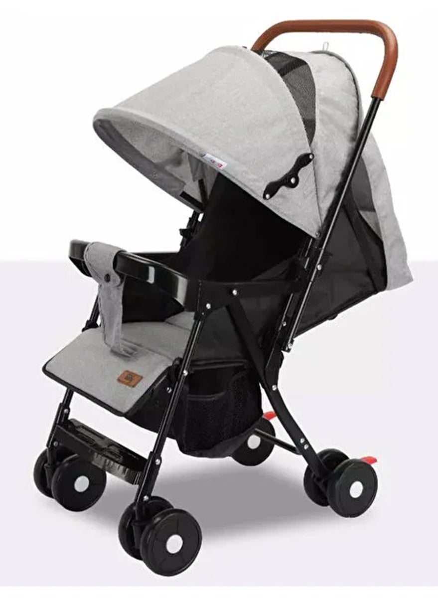 “Compact Baby Stroller for City Travel | Lightweight Foldable Pushchair with Adjustable Backrest, Safety Harness & Easy One-Hand Fold – Suitable for Infants to Toddlers”