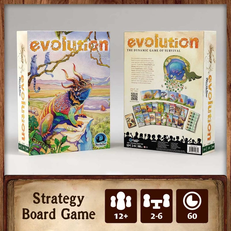 North Star Games Northstar Game Studio Evolution Board Game | Create Species in This Strategy Game for Adults, Teens and Families | 2-6 Players, Age 12+ - Image 2