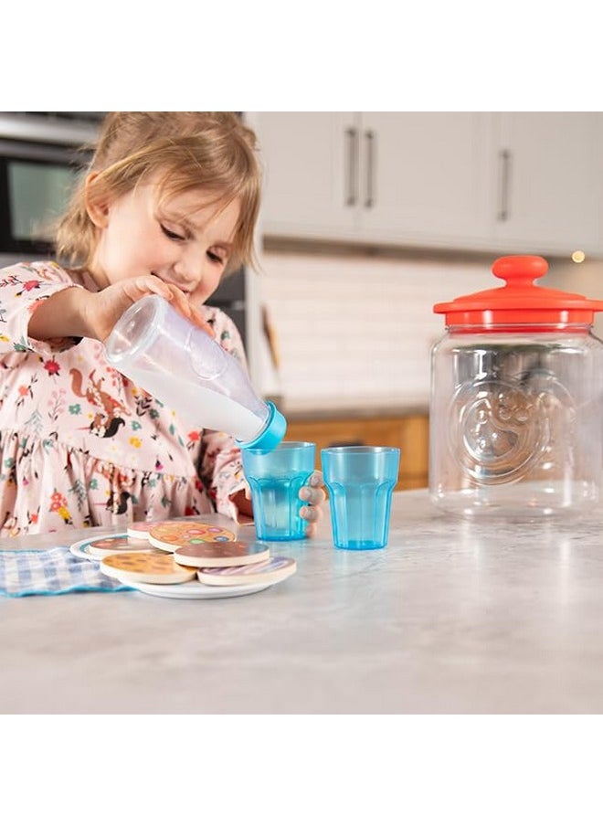 Fat Brain Toys - Fat Brain Toys Pretendables Milk and Cookies Set - Pretendables Milk and Cookies Set - New Imaginative Play for Ages 3 to 7 - Image 1