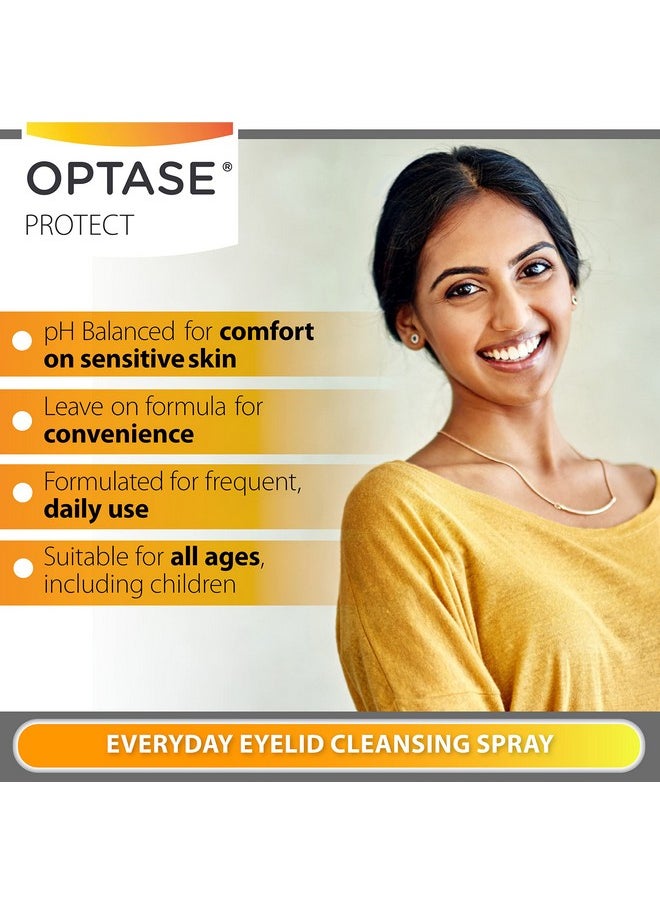 Optase - Ptase Protect Eyelid Cleansing Spray Hypochlorous Acid Spray For Daily Protection Eye Lid Cleaning Spray For Dry Eye Blepharitis And Stye Treatment Hypochlorous Acid Eyelid Cleanser 100 Ml - Image 1