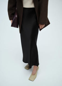 MANGO Midi Satin Skirt  - Image 1