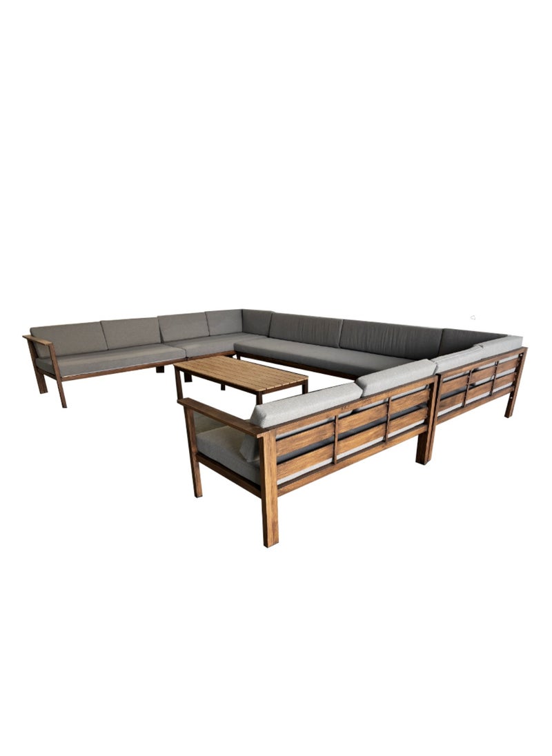 Swin Furniture - Swin Premium 12 Seater Outdoor Garden Sofa Set – Aluminum Frame, Weather-Resistant Fabric & Luxurious Comfort - Image 1