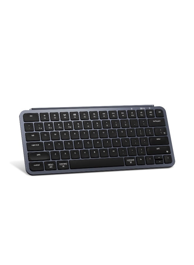 Keychron B1 Pro UltraSlim ZMKLauncher Wireless Bluetooth 24 GHzWired Connection Keyboard for Mac Windows Linux Gray - Image 1