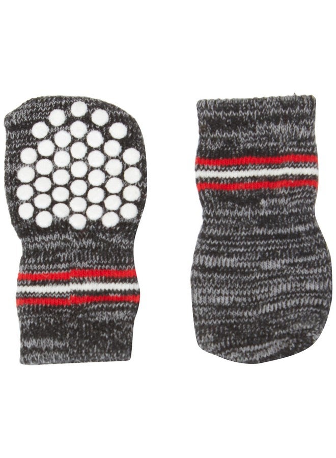 تريكسي 19502 جوارب كلاب رمادية غير قابلة للانزلاق، مقاس صغير، زوج واحد - Image 1