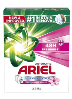Ariel Fast Dissolving Laundry Detergent Powder With Floral Breeze 2.25kg  - Image 1