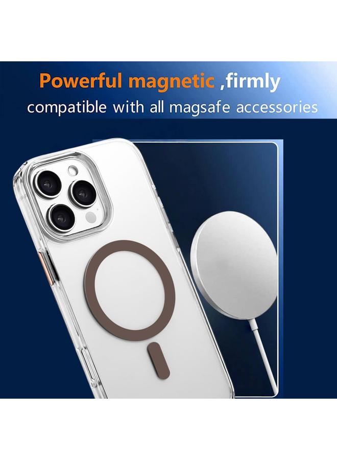 Zaboon Case For iPhone 13 Pro Max High Transparency TPU Hybrid PC MagSafe Magnetic Phone Case - Image 4