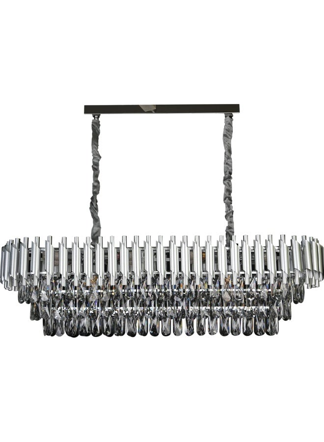 Hummer Modern rectangular silver chandelier E14, diameter 100*35 cm - Image 5