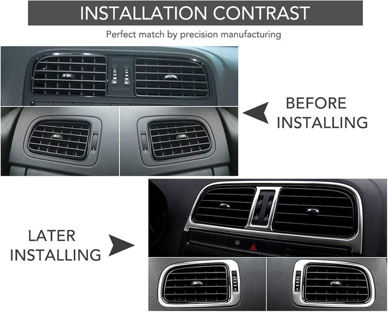 QASULER Stainless Steel Trim for VW Polo 2011-2017 - Image 4