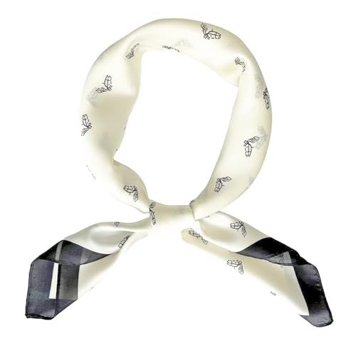 FONYVE Silk Scarfs for Women Lightweight, Fashion Head Scarf, Satin Hair Wrap for Sleeping 27.5 × 27.5 inches - Image 1
