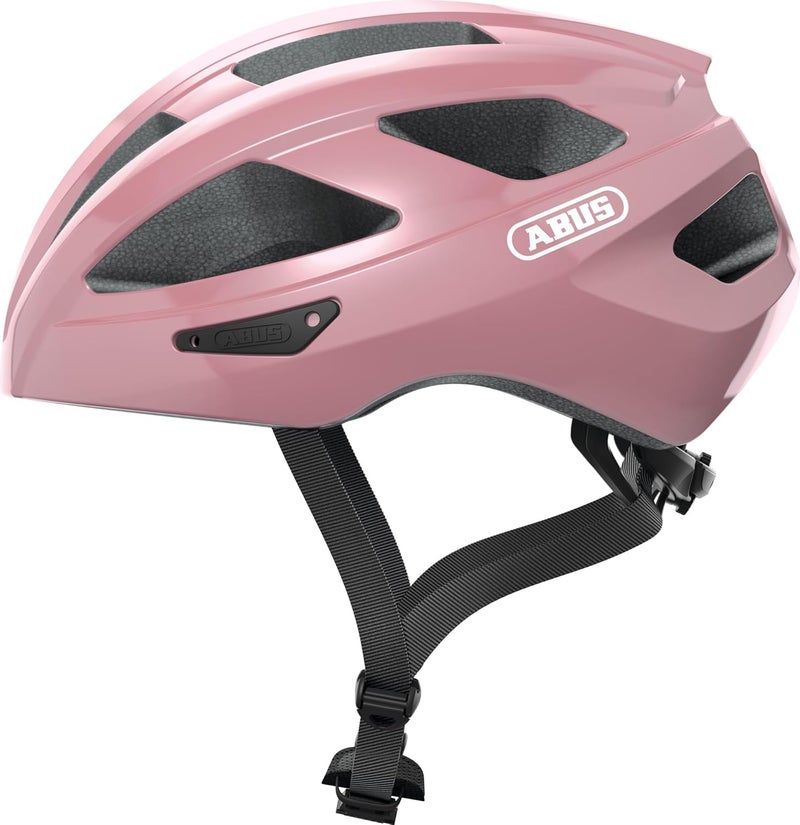 ABUS Macator Racing Bike Helmet - Sporty Bicycle Helmet for Beginners - Shiny Rose - Image 1