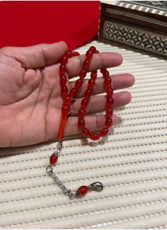 Small Faturan Bakelite Prayer Beads For Men 33 Beads Size 8mm x 10.5mm