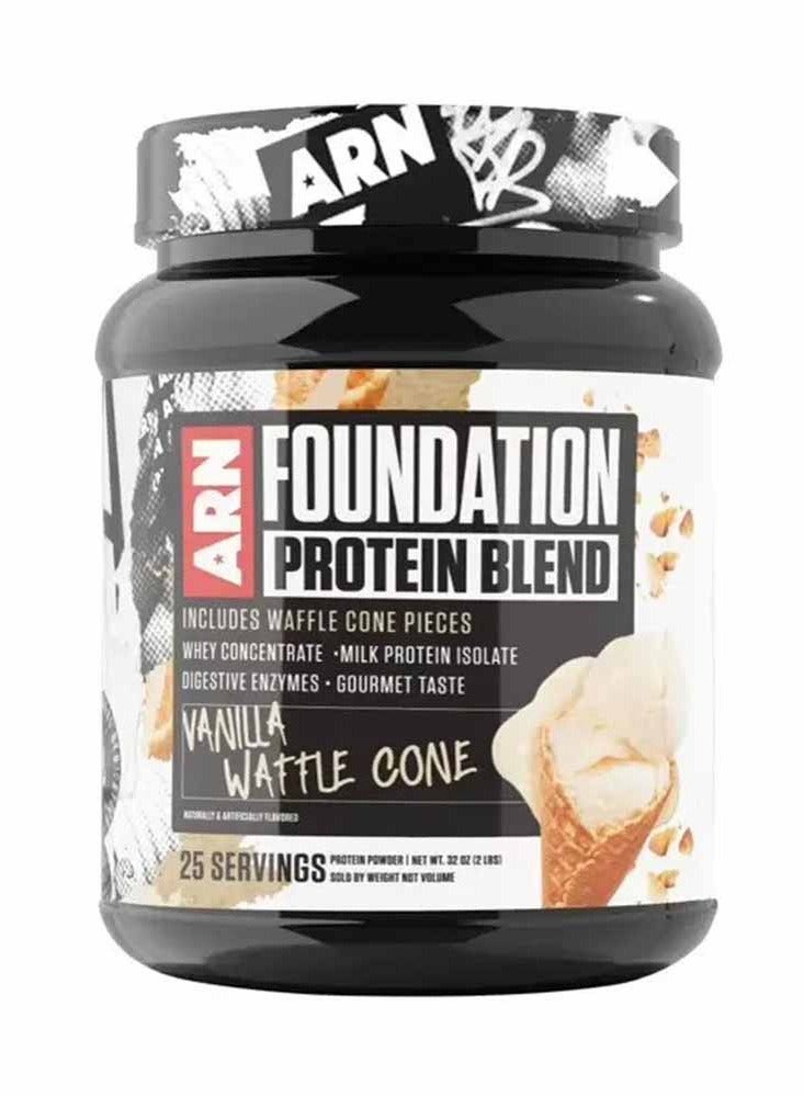 Foundation Protein Blend 25 Servings  2lbs - Vanilla Waffle Cone