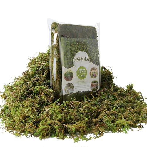 USMOLA Fake Green Moss for Potted Plants, 4OZ Artificial Moss for DIY Crafts, Faux Moss for Table Centerpieces Fairy Garden Decor (Fresh Green 140gr) - Image 1
