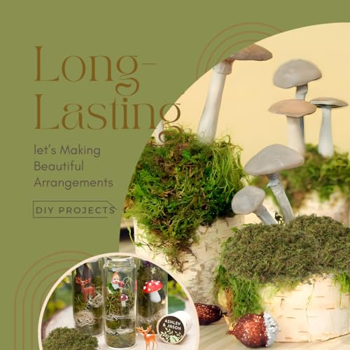 USMOLA Fake Green Moss for Potted Plants, 4OZ Artificial Moss for DIY Crafts, Faux Moss for Table Centerpieces Fairy Garden Decor (Fresh Green 140gr) - Image 5