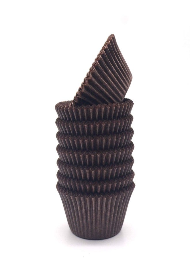 Mombake Premium Coffee Greaseproof Cupcake Liners Muffin Paper Baking Cups Standard Size, 200-Count - Image 3