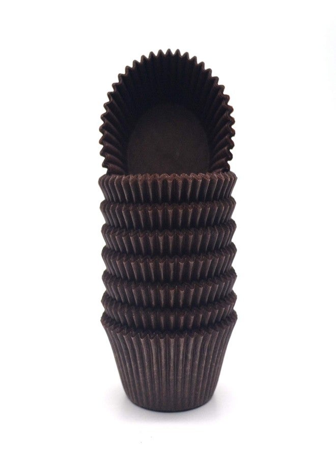 Mombake Premium Coffee Greaseproof Cupcake Liners Muffin Paper Baking Cups Standard Size, 200-Count - Image 4