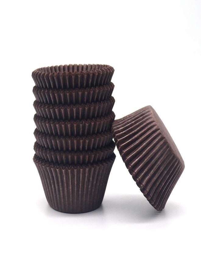 Mombake Premium Coffee Greaseproof Cupcake Liners Muffin Paper Baking Cups Standard Size, 200-Count - Image 5