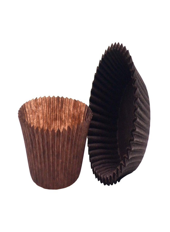 Mombake Premium Coffee Greaseproof Cupcake Liners Muffin Paper Baking Cups Standard Size, 200-Count - Image 2