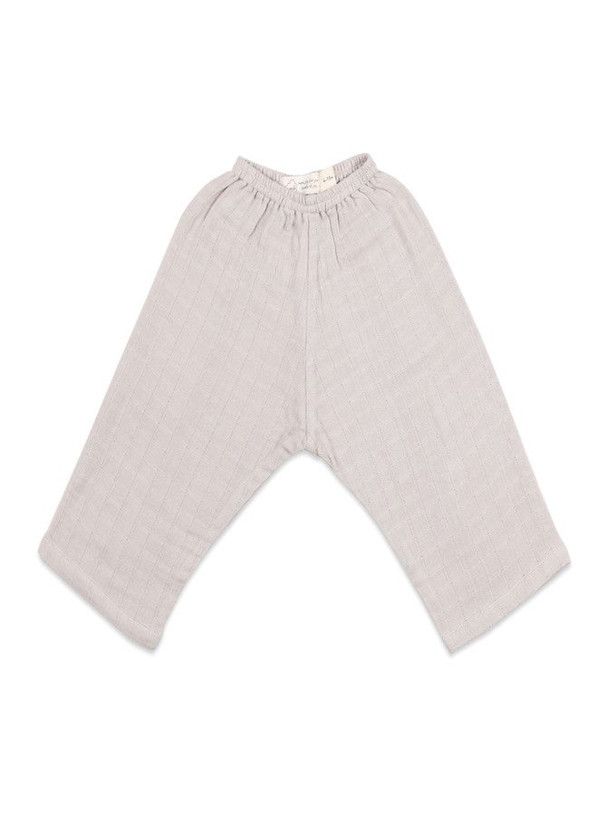 Masilo Organic Cotton Muslin Kimono Top and Pant Set for Baby, 6 to 12 Months - starry Night (Metallic) - Image 3