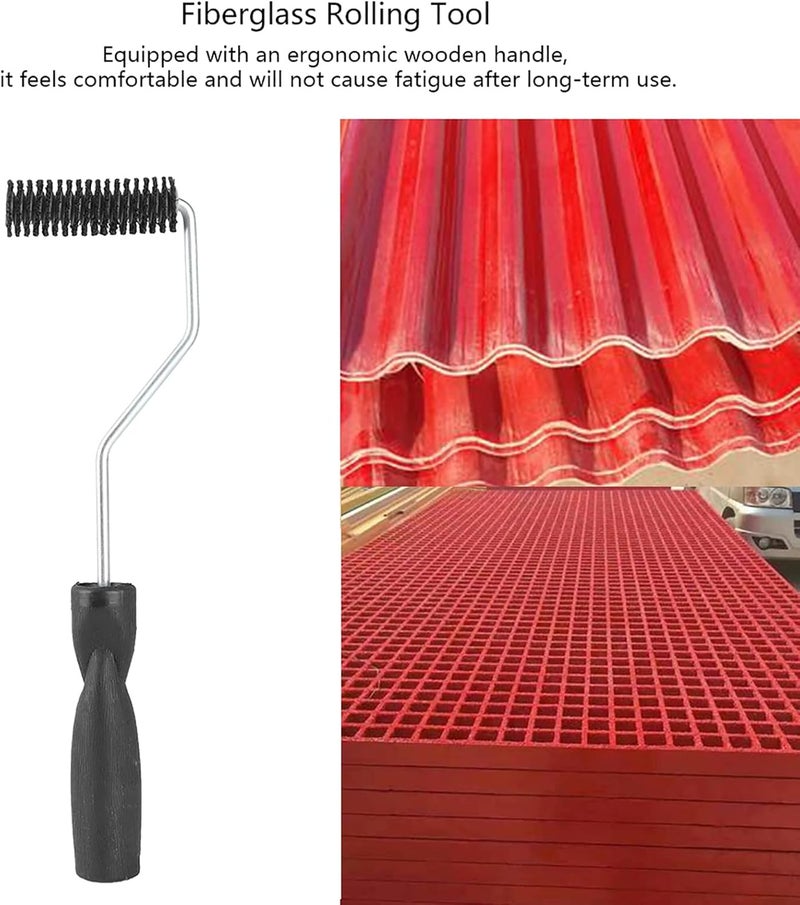 Fiberglass Laminating Roller Bubble Roller, Laminating for Fiberglass Industry Hand Tools Diameter 22x75mm - Image 1