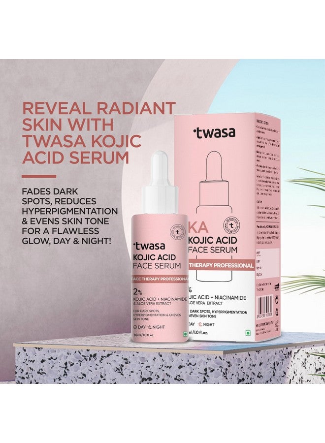 Twasa 2% Kojic Acid Face Serum 30ml with Niacinamide | Reduces Dark Spots, Pigmentation & Blemishes | Anti-pigmentation Face Serum For Men & Women | For Oily, Dry & Sensitive Skin - Image 3