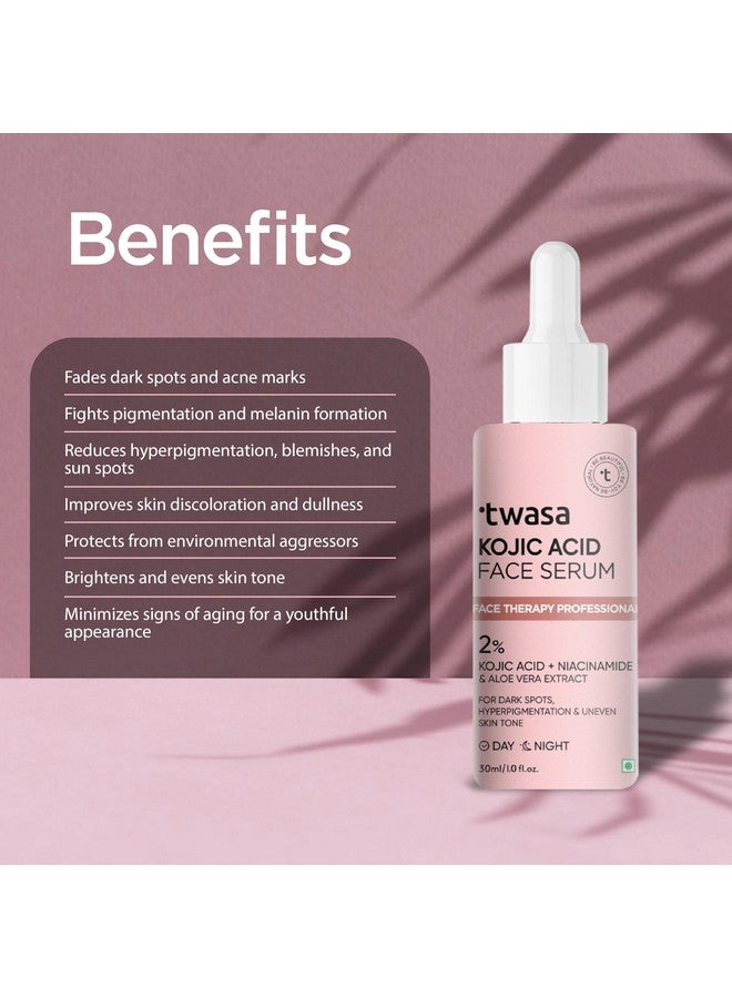 Twasa 2% Kojic Acid Face Serum 30ml with Niacinamide | Reduces Dark Spots, Pigmentation & Blemishes | Anti-pigmentation Face Serum For Men & Women | For Oily, Dry & Sensitive Skin - Image 5