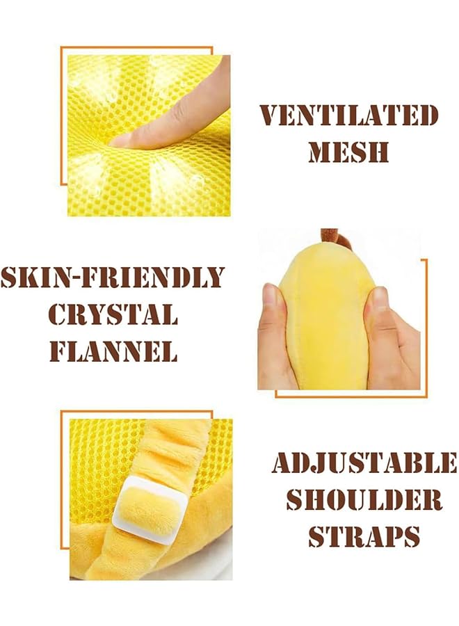 erorex Baby Head Protector Toddler Baby Walking Infant Cushion Backpack Baby Anti Falling Pillow Head Protector Cushion Backpack Adjustable Head Protection Safety Pads For Baby Walkers  - Image 2