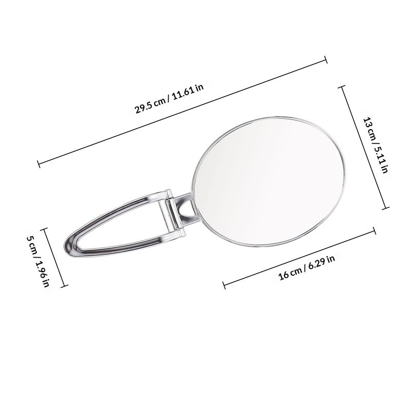Desk Mirror with 3x Magnification for Makeup and Grooming, Rotating Design - Image 2