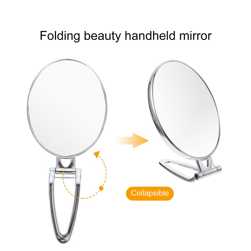 Desk Mirror with 3x Magnification for Makeup and Grooming, Rotating Design - Image 3