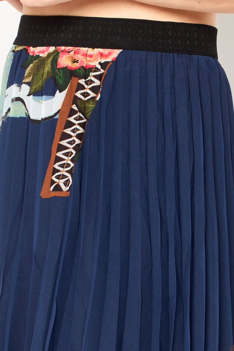 DESIGUAL Women Graphic Print Midi Skirt, Multicolor - Image 3