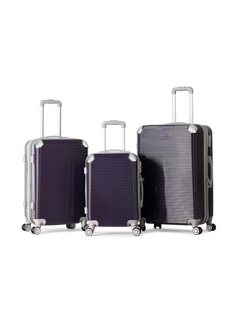 3-Piece Complete Travel Luggage Set with Built-In Lock  - Image 1
