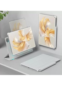 General Magnetic Case Compatible with Huawei MatePad Pro 12.2 Inch (2024) Tablet Case, Magnetic Separation Intelligent Double-sided Clip, with Adjustable Foldable Stand and Pen Holder 