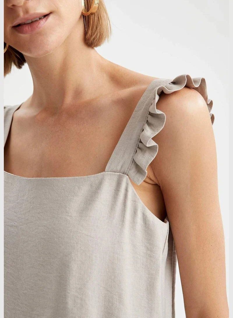 DeFacto Ruffled Strap Dress