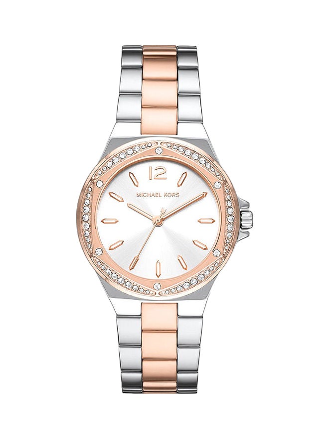 Women Analog Round Shape Stainless Steel MK6989 37 Millimeter