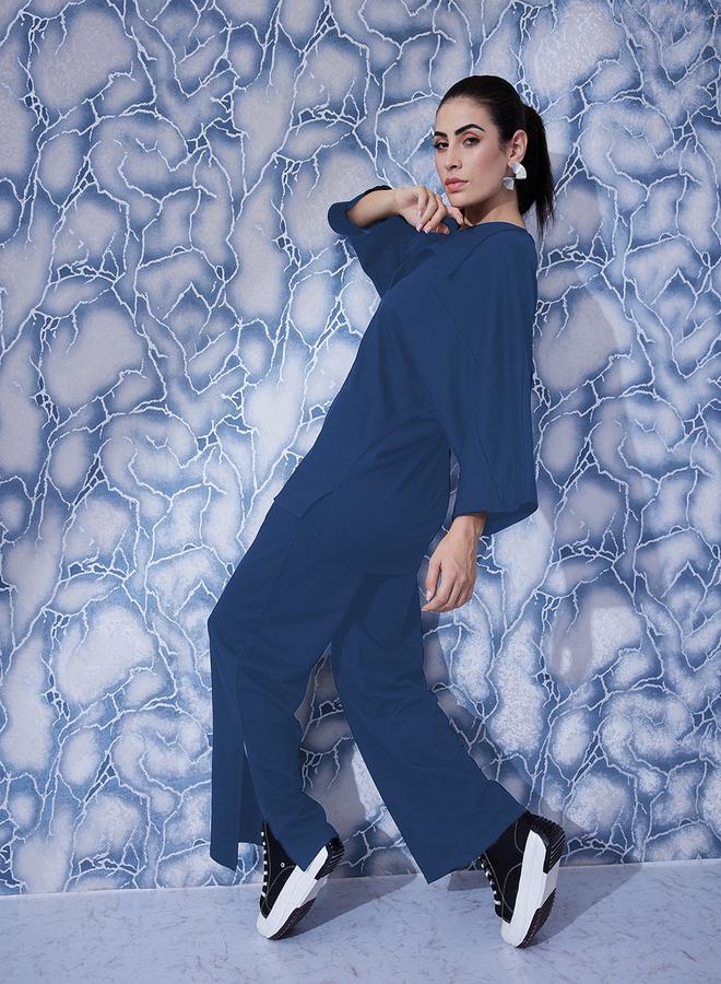 Athena Solid Relaxed Fit Top and Fleece Trousers Co-Ords - Image 4