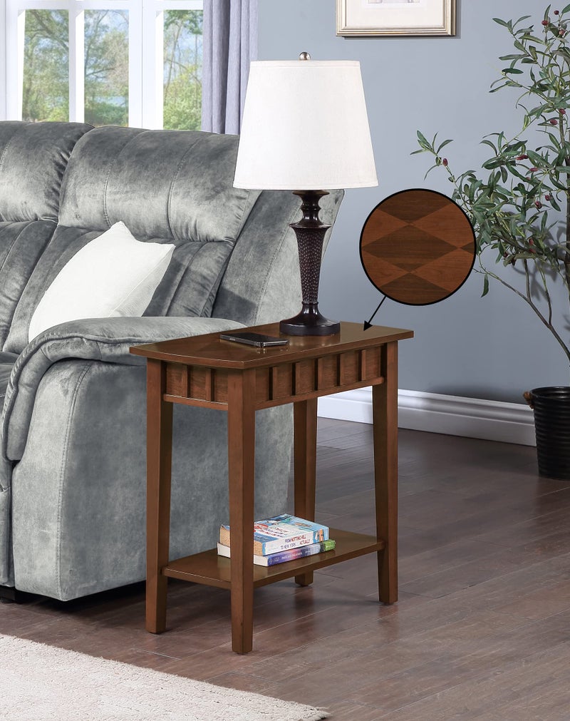 Convenience Concepts Dennis End Table with Shelf, Espresso - Image 2