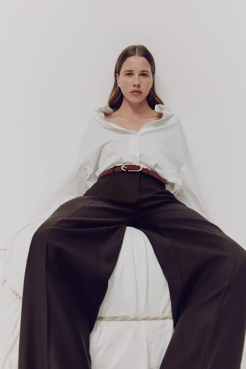 Leather belt