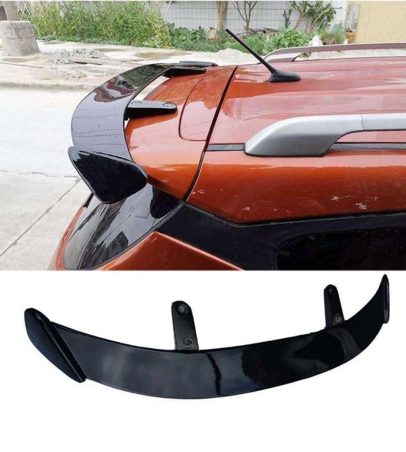 AUTO MT جناح خلفي ABS لسيارات سباق السيارات جناح خلفي غطاء صندوق السقف مفسد للسيارات لمظهر ديناميكي ورياضي واقي للشفة (مفسد هاتشباك (AH1)) - Image 5