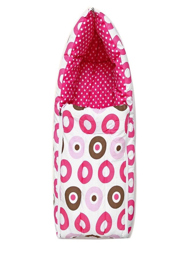 Soul Fiber by Urban Space Combo Baby Bedding 100% Cotton Baby 4 pc Bedding and Reversible Baby Sleeping Bag,0-12 Months (Polka Pink) - Image 2