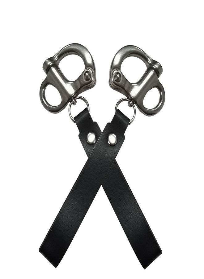 Beigaoxu Quick Release Shackle, Multi-Purpose Shackle, high Load-Bearing Rigging, Spring Type, Suitable for SCBA mask Sailing Rigging, Marine Grade 316 Stainless Steel Shackle, Set of 2 Pieces - Image 1