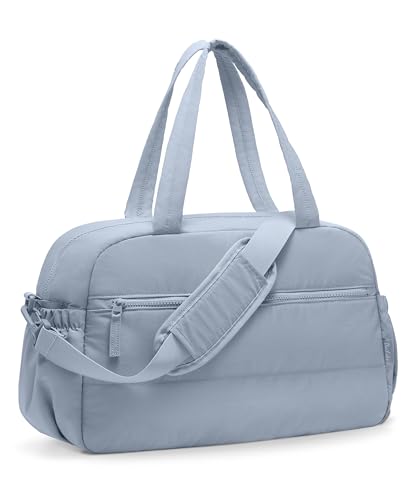 Uselike Gym Bag for Women Travel Duffle Bags with Wet Pocket Lightweight Carry on Bag Overnight Weekender Duffel Bag Water Resistant Haze Blue - Image 1