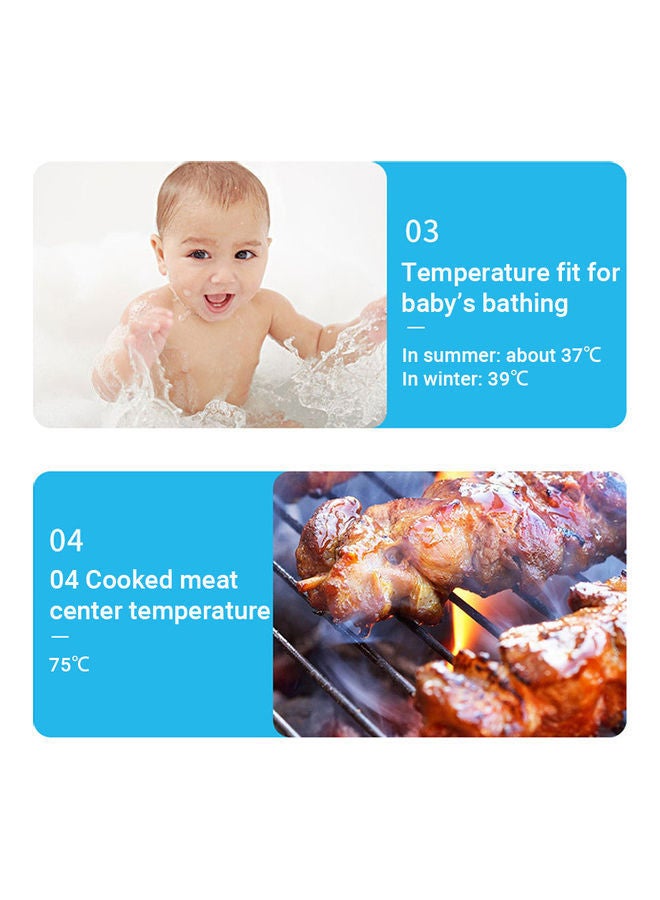 نيبمينينت مقياس حرارة رقمي للمطبخ أبيض - Image 5