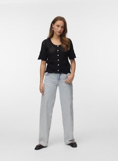 VERO MODA Button Down Knitted Cropped Cardigan  - Image 5