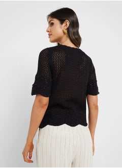 VERO MODA Button Down Knitted Cropped Cardigan  - Image 2